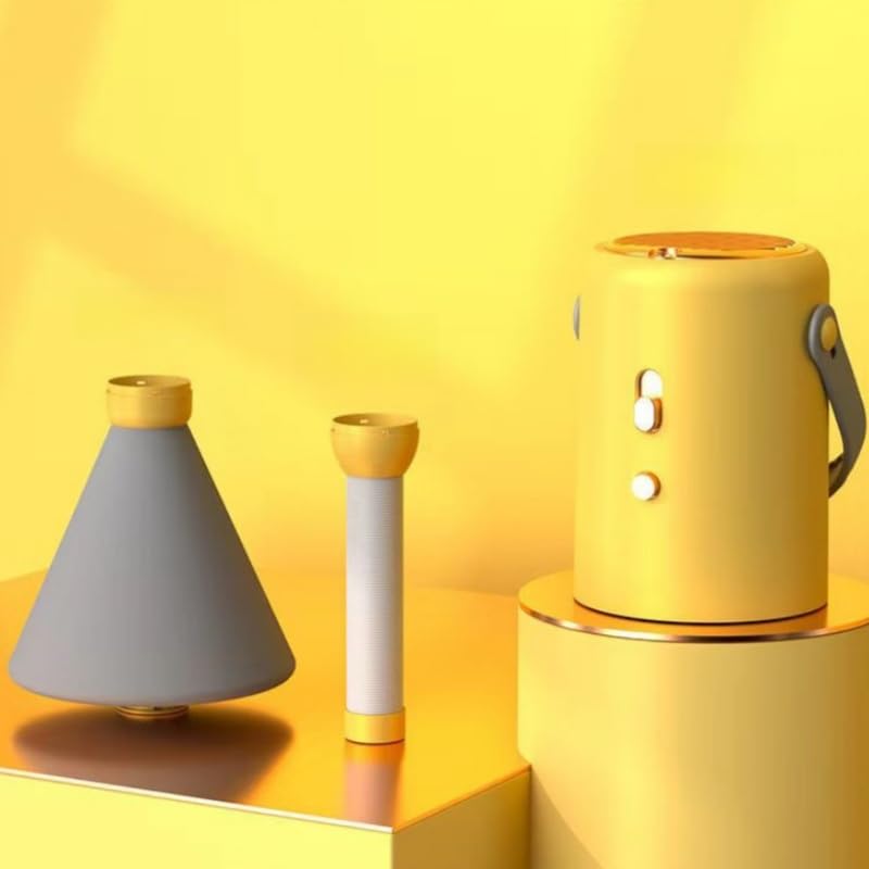 Iuseike 衣類乾燥機、除湿機 ミニ乾燥機、小型でポータブル、多機能、110V、旅行、寝具除湿、冬の暖房、過熱保護、雨天の心配なし、ペットの毛を乾かすことができ、完全な付属品、靴/衣類/人形の乾燥に適しています (イエロー,本体 + 布カバー（小） + 乾燥チューブ) [並行輸入品]